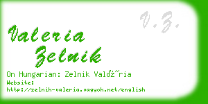 valeria zelnik business card